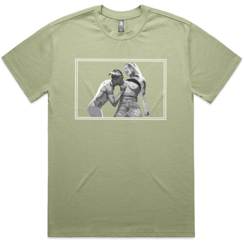 X TITTY HEAVY TEE WHITE DOUBLE BORDER Thumbnail